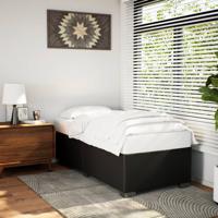 Bedframe kunstleer zwart 100x200 cm
