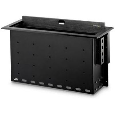 StarTech.com BOX4MODULE kabelbeheersysteem Kabeldoos Bureau Zwart 1 stuk(s)