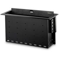 StarTech.com BOX4MODULE kabelbeheersysteem Kabeldoos Bureau Zwart 1 stuk(s)