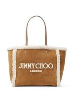 Jimmy Choo sac à main Avenue en peau lainée - Marron