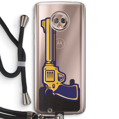 Pew Pew Pew: Motorola Moto G6 Transparant Hoesje met koord