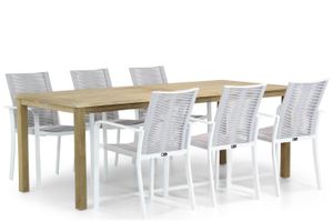 Santika Annisa/Weston 210 cm dining tuinset 7-delig