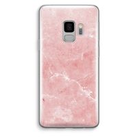 Roze marmer: Samsung Galaxy S9 Transparant Hoesje