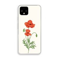 Red poppy: Pixel 4 Transparant Hoesje Red poppy: Pixel 4 Transparant Hoesje