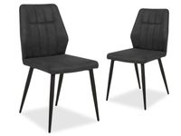 Set van 2 stoelen NEYLA antraciet - thumbnail