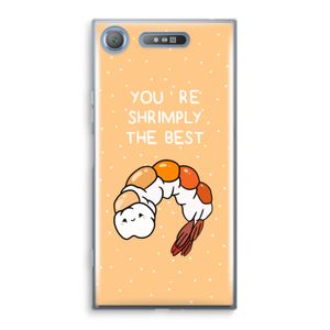 You're Shrimply The Best: Sony Xperia XZ1 Transparant Hoesje