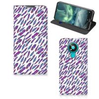 Nokia 3.4 | Hoesje met Magneet | Feathers Color