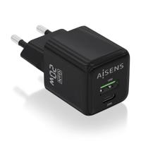 Oplader Aisens ASCH-20W2P011-BK 20 W Zwart (1 Stuks)