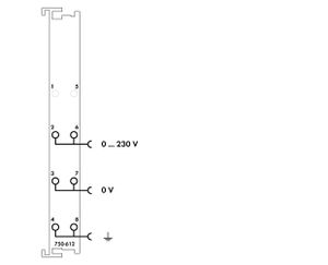 WAGO PLC-potentiaalvoeding 750-612 1 stuk(s)