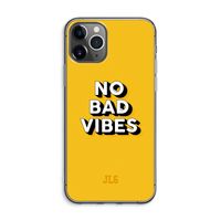 No Bad Vibes: iPhone 11 Pro Max Transparant Hoesje