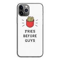 Fries before guys: iPhone 11 Pro Transparant Hoesje