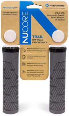 HERRMANS handvat "nucore trail" grip herrman.nucore trail 130mm wave grey