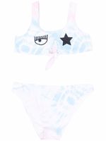 Chiara Ferragni Kids bikini à imprimé tie dye - Blanc - thumbnail