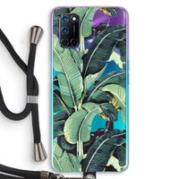 Bananenbladeren: Oppo A72 Transparant Hoesje met koord