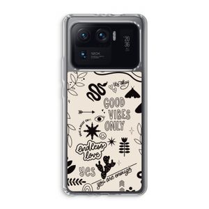 Good vibes: Xiaomi Mi 11 Ultra Transparant Hoesje