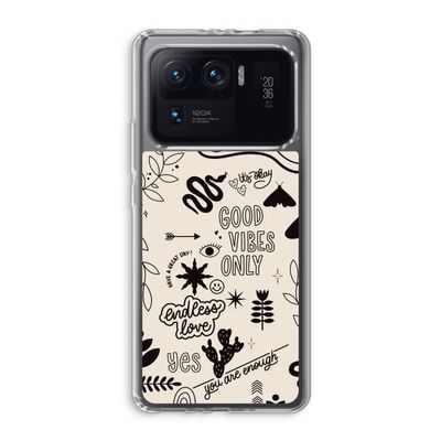 Good vibes: Xiaomi Mi 11 Ultra Transparant Hoesje