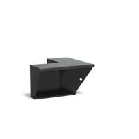 Keerwand + zitrand aluminium 50 x 50 x 50 cm binnenhoek