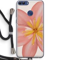 Pink Ellila Flower: Huawei P Smart (2018) Transparant Hoesje met koord