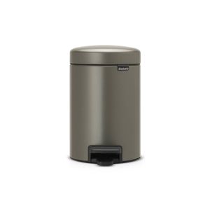 Brabantia newIcon pedaalemmer 3 liter met kunststof binnenemmer - Platinum