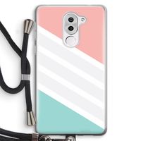 Strepen pastel: Honor 6X Transparant Hoesje met koord