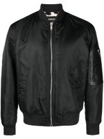 Roberto Cavalli veste bomber à logo brodé - Noir - thumbnail