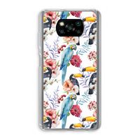 Bloemen tukan: Xiaomi Poco X3 Pro Transparant Hoesje