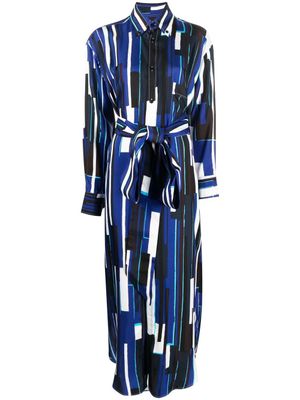 Plan C robe-chemise à manches longues - Bleu Plan C robe-chemise à manches longues - Bleu