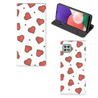 Samsung Galaxy A22 5G | Hoesje met Magneet | Hearts
