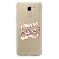 Pizza is the answer: Samsung Galaxy J6 (2018) Transparant Hoesje - thumbnail