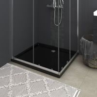 VidaXL Douchebak rechthoekig 80x90 cm abs zwart