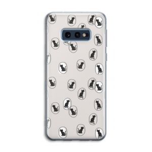Miauw: Samsung Galaxy S10e Transparant Hoesje