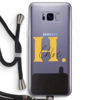 Amber Script: Samsung Galaxy S8 Transparant Hoesje met koord