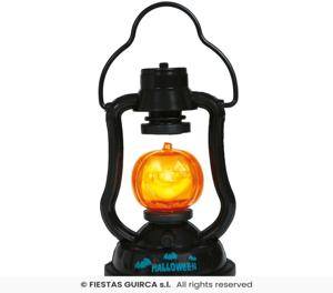 Lantaarn Pompoen Met Licht en Geluid (15cm)