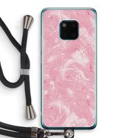 Abstract Painting Pink: Huawei Mate 20 Pro Transparant Hoesje met koord