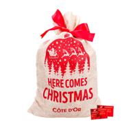 Côte d'Or chocolade kerstcadeau in jute zak - Mignonnette Melk - 1500 Côte d'Or chocolade kerstcadeau in jute zak - Mignonnette Melk - 1500