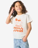 HEMA Kinder T-shirt Koningsdag Gebroken Wit (gebroken wit)