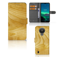 Nokia 1.4 Book Style Case Licht Hout - thumbnail