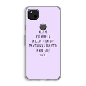Relatief: Google Pixel 4a Transparant Hoesje