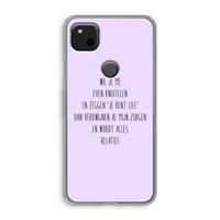Relatief: Google Pixel 4a Transparant Hoesje
