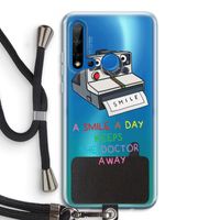 Smile: Huawei P20 Lite (2019) Transparant Hoesje met koord