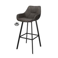 Haluta Barkruk Roos - Draaibaar - Antraciet (zithoogte 80cm)