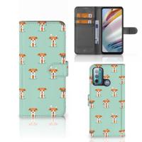 Motorola Moto G60 | Telefoonhoesje | Met pasjeshouder | Pups