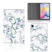 Samsung Galaxy Tab S6 Lite | S6 Lite (2022) Uniek Tablet Cover Blossom White