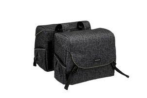 New Mondi joy dubbele fietstas - waterafstotend polyester - zwart - 38l