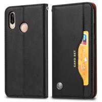 Knead huidtextuur horizontale Flip lederen case voor Xiaomi Redmi Note 7 & 7 Pro met foto frame & houder & kaartsleuven & portemonnee (zwart)