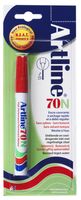 Permanent marker Artline 70N rood, op blister - thumbnail