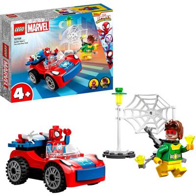 Spider-Man - Spider-Man's auto en Doc Ock Constructiespeelgoed