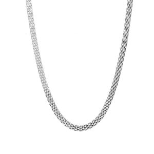 Go Dutch Label Mesh Ketting Zilver