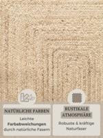 Hanse Home - Sharmila Jute Rug Sharmila Natural White - 80x150 cm