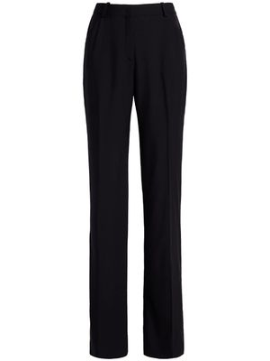 Another Tomorrow pantalon en laine merino à coupe évasée - Noir